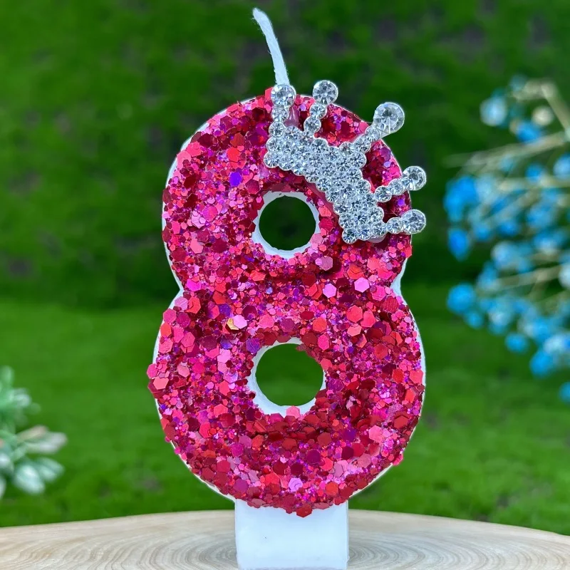 Candle Surprise - Pink Children's Birthday Number Candles Girl
