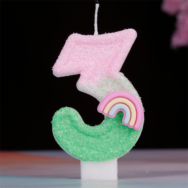 Candle Surprise - Birthday Girl Cake Candles And Stands