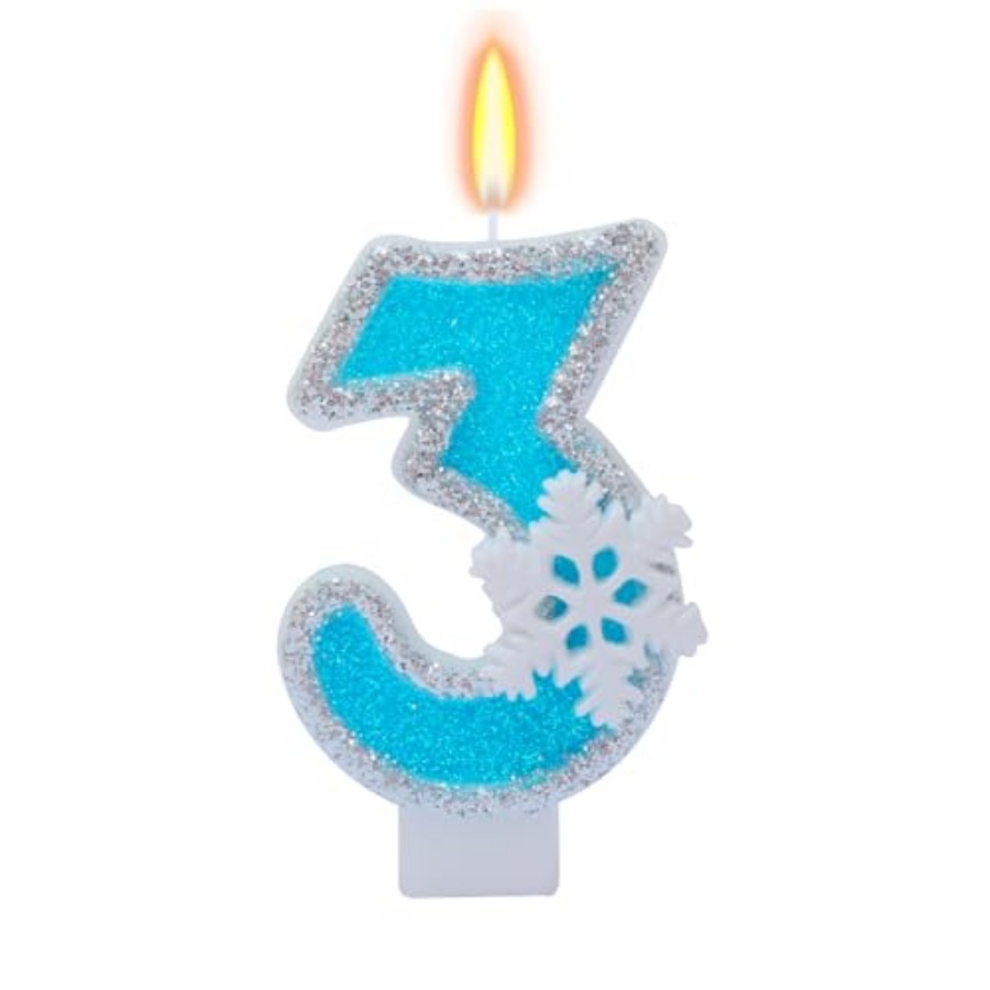 Candle Supplies Usa - Blue Frozen Birthday Party Decorations, White