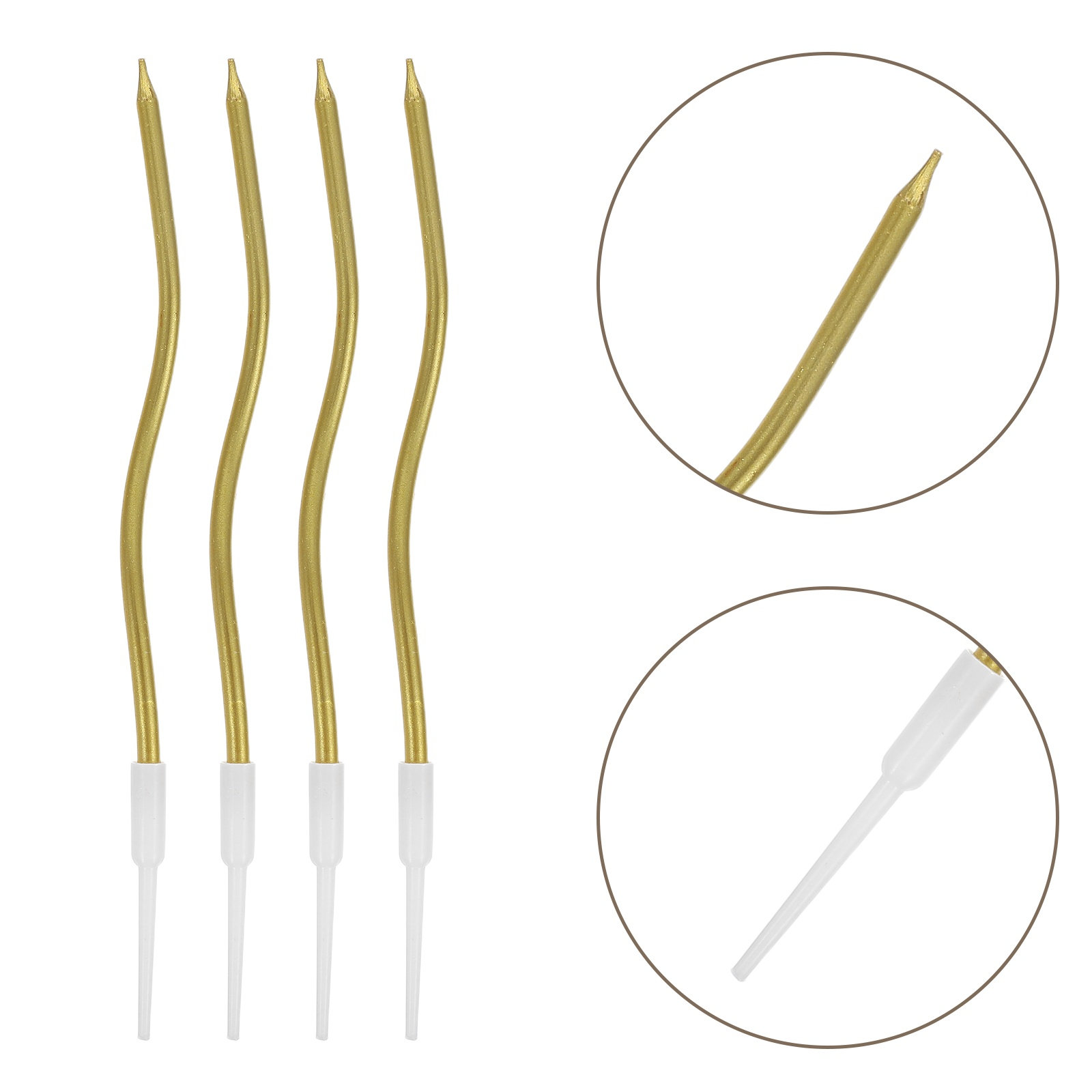 72Pcs Twisted Spiral Candles B - Candle Supplies In Bulk 评论和价格