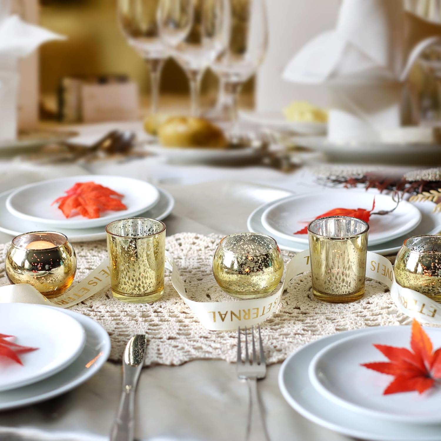48Pcs Gold Votive Candle Holde - Candle Supplies In Bulk 评论和价格