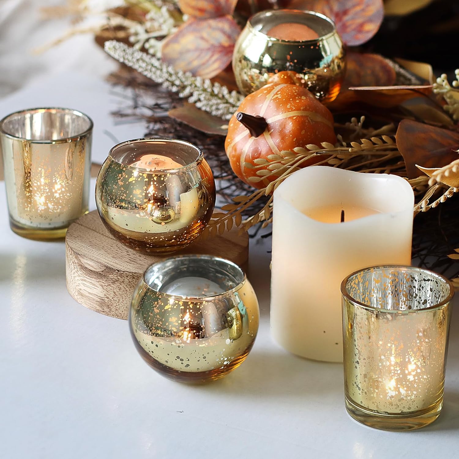 48Pcs Gold Votive Candle Holde - Candle Supplies In Bulk 评论和价格
