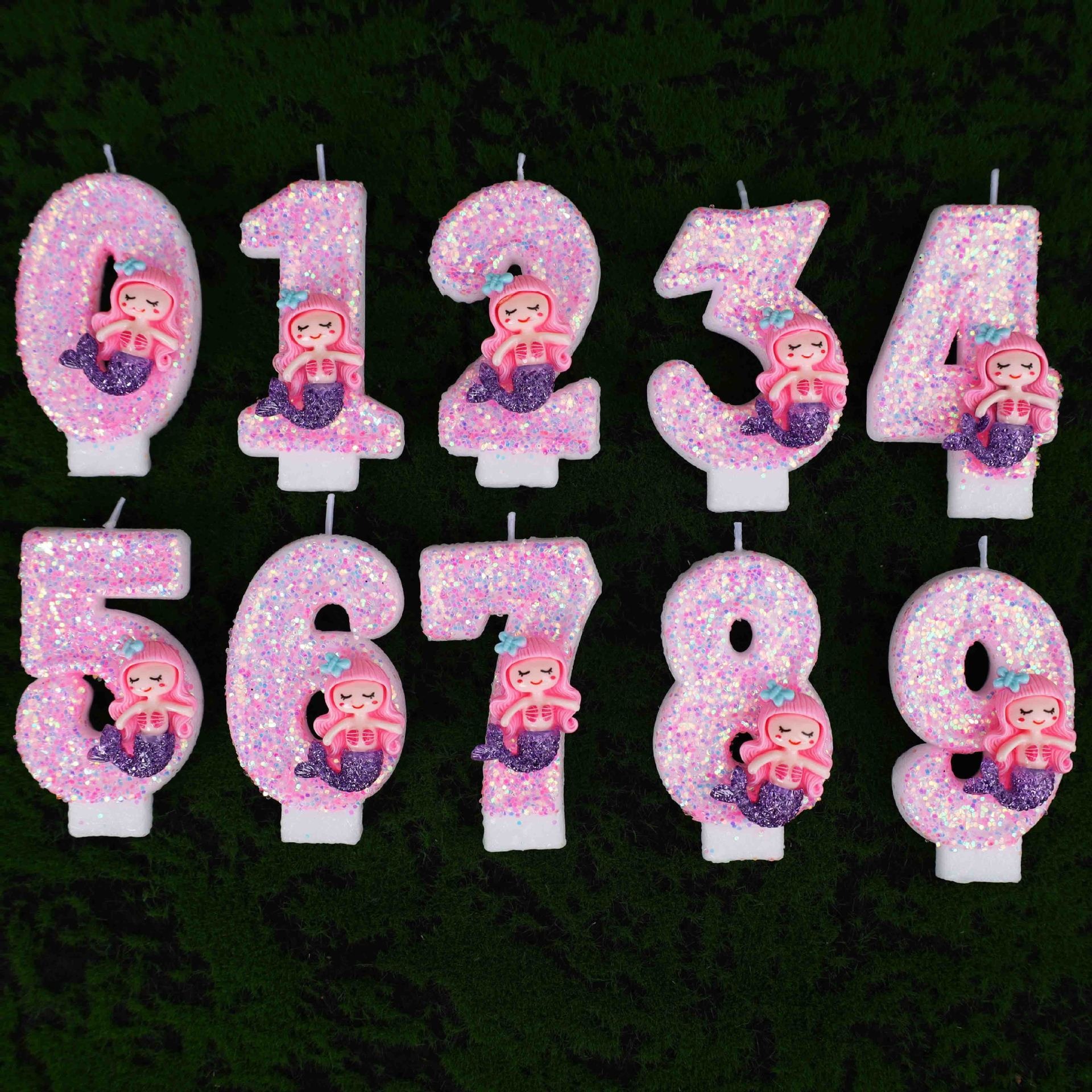 Creative Pink Mermaid 0-9 Digi - Candle Supplies Usa 评论和价格