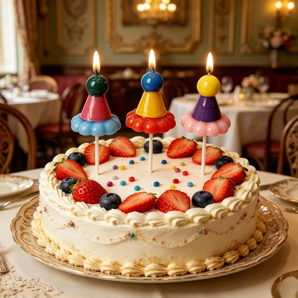 3PCS Party Hat Birthday Candle - Candle Supplies Usa 评论和价格