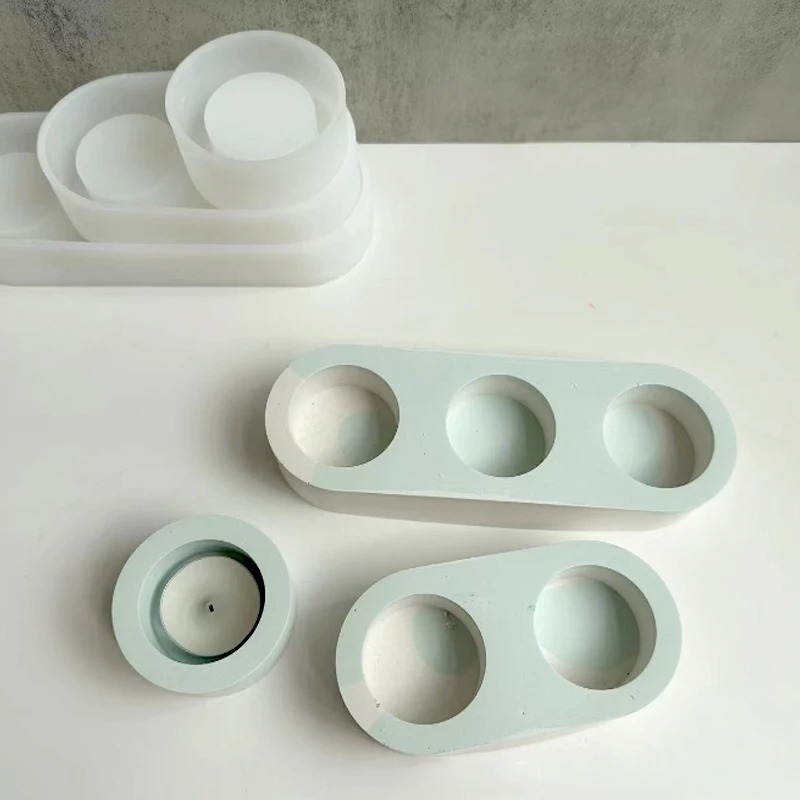 Concrete Candlestick Silicone  - Candle Quotes 评论和价格