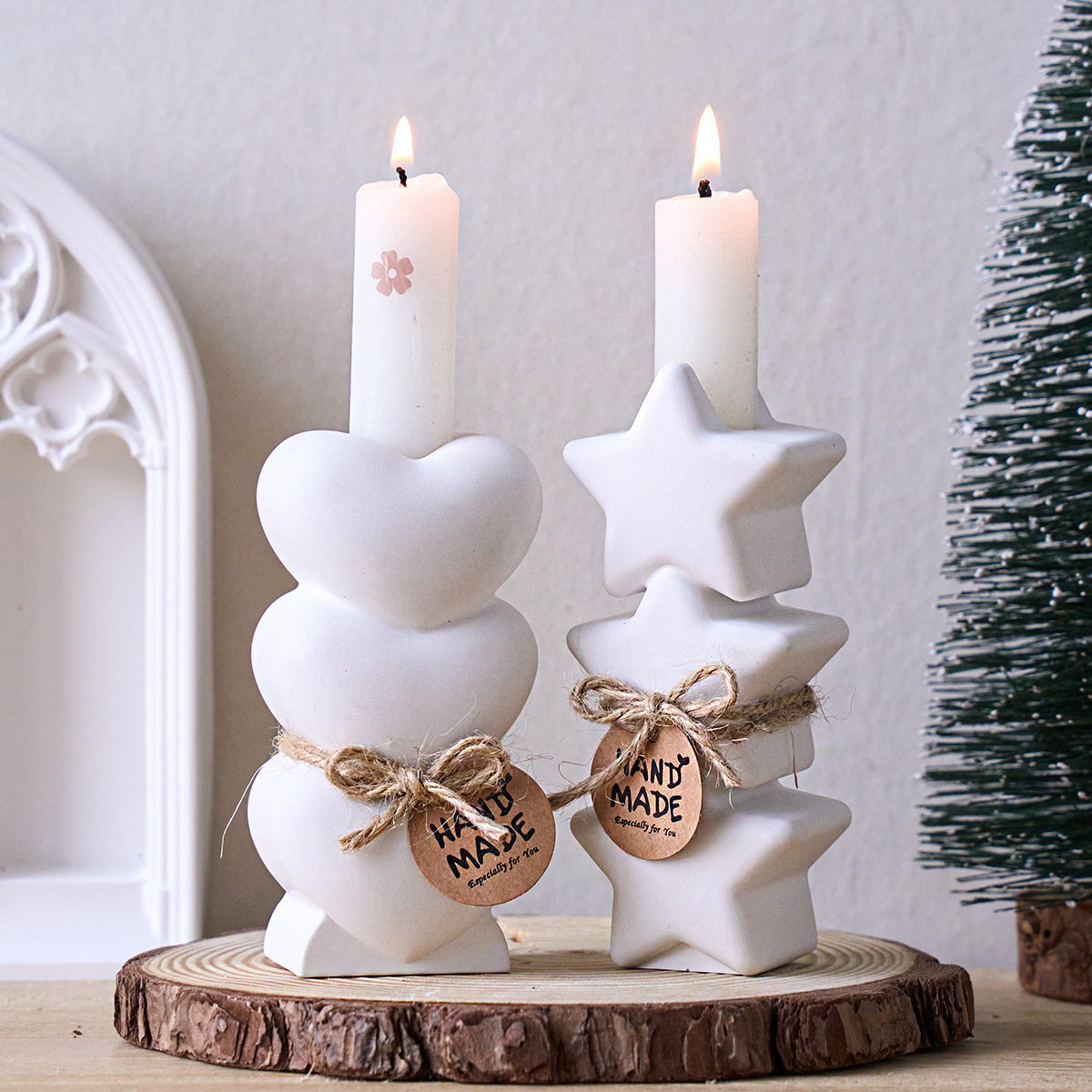 Three Connected Star Heart Can - Candle Quotes 评论和价格