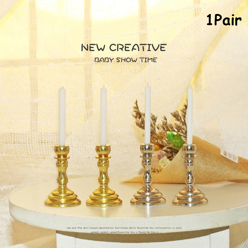 ⭐ 1Pair 1:12 Dollhouse Miniatu - Candle Quotes 评论和价格