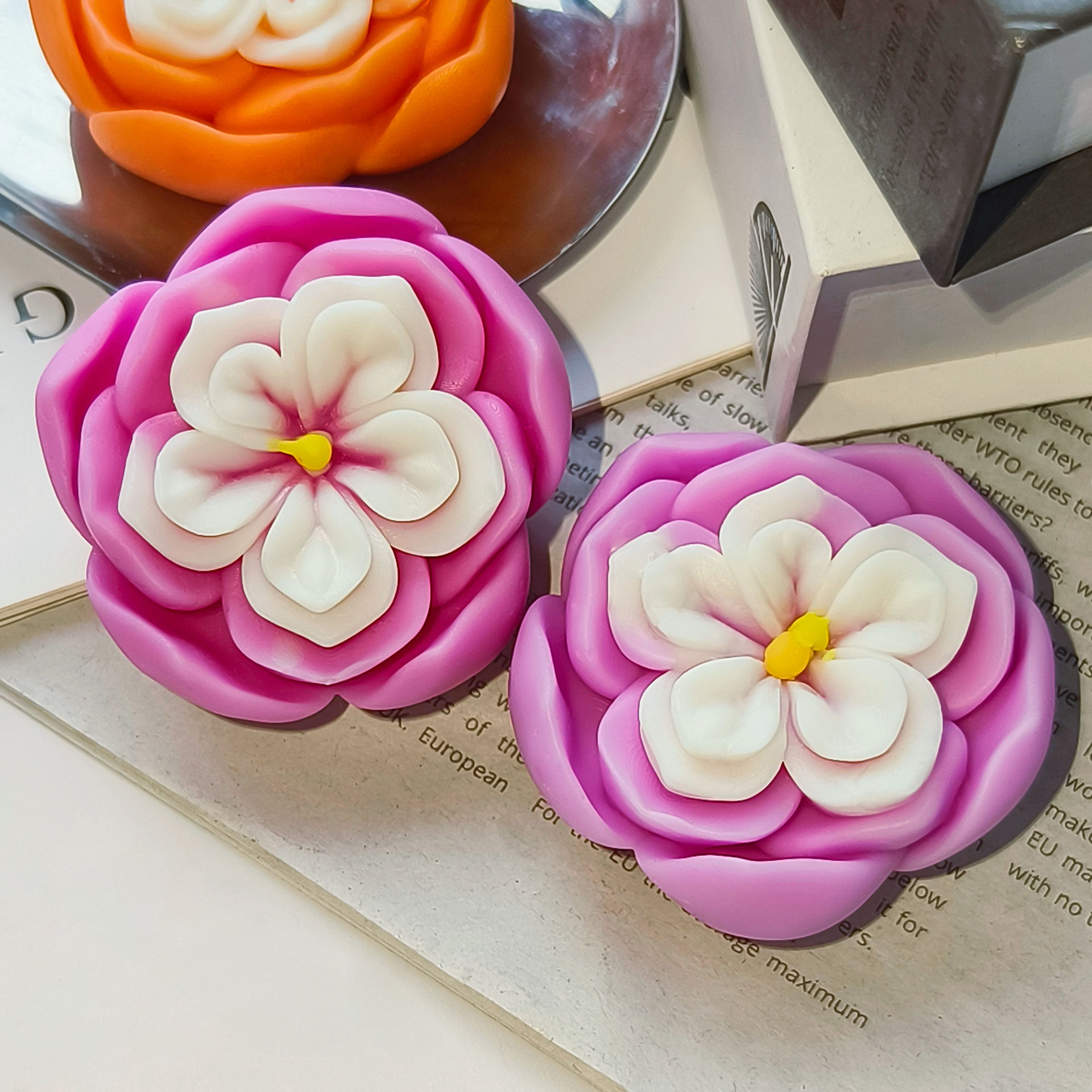 3d Flower Diffuser Mold Diy Si - Candle Supplies For Business 评论和价格