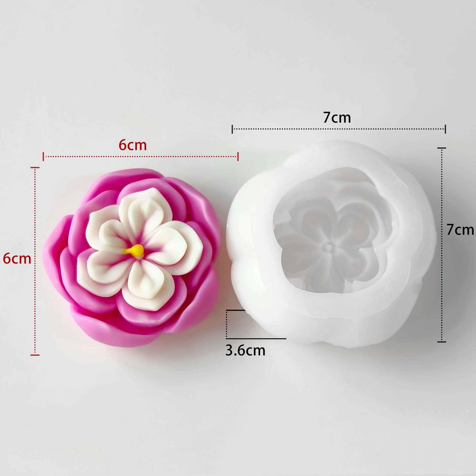 3d Flower Diffuser Mold Diy Si - Candle Supplies For Business 评论和价格